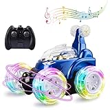 Ferngesteuertes Auto Spielzeug, Junge Mädchen Spielzeug 360 ° Drehbares Dual Mode Kletterauto mit Fernbedienung, LED Front und Rücklicht, USB Kabel, Geschenke für Mädchen und Jung