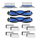 MwJJ zhangjinlian Seitenbürstenrollenbürste Hepa Filter Fit for Conga 1090 Roboter Ersatz Reinigungsroboter Staubsauger Ersatzteile (Color : Blue White)