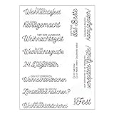Deutsch Transparente Briefmarke, Silikon Stempel Set, Clear Stamps,DIY Scrapbooking Werkzeug B