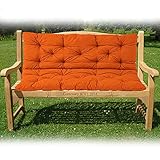 ZJHTK Gartenbank Outdoor Pad Terrassenmöbel 2-Sitzer Kissen 100 x 100 cm 2-Sitzer Baumwolle Gartenbank Weiche Matte Home Office Sofa Orang