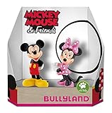 Bullyland 15083 - Spielfiguren Set, Disney Classics Mickey und Minnie Mouse, Geschenkbox, ideal als Torten-Figuren, detailgetreu, PVC-frei, tolles Geschenk für Kinder zum fantasievollen Sp