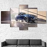 JUNZU Bilder Entwurf 150×80 cm Vlies Leinwandbild 5 TLG Kunstdruck Modern Wandbilder XXL Wanddekoration Design Wand Bild - 2021 Alpina Xb7 3 Super Sports Car（Mit Rahmen）-B1