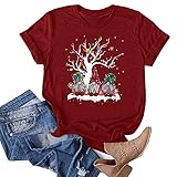 Generally Weihnachten Tunika Damen Langarm elegant lang v Ausschnitt Damen Tshirt hellblaue Bluse Chiffonbluse Damen Weisse Damen Pullover elegant Cross wrap top weinachtsp