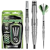 WINMAU Sniper 23g Profi Wolfram Steeltip Dartpfeile Set mit Flights und S