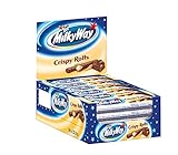 Milky Way Waffelröllchen | Crispy Rolls, Milchcreme | 24 Crispy Rolls in einer Box (24 x 22.5 g)