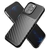 tomaxx Hülle [Carbon] für Original iPhone 13 Silikon Case Schutzhülle Silikon Tasche [SCHWARZ] kompatibel mit iPhone 13 Smartphone + Kugelschreiber ALABAM