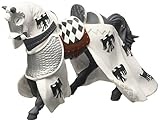 Papo 39786 Pferd des Paladins, weiß Mittelalter - Fantasy Figur, Mehrfarb