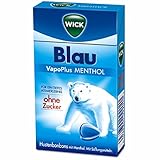 WICK Blau Hustenbonbons ohne Zucker - ein tiefes Atemerlebnis dank Menthol und natürlichem Arvensis Minz-Aroma (20 x 46 g), 920 g