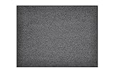deco-mat Eco Uni Fußmatte mit Rand rutschfest und waschbar – Fussabtreter aus 100% Recyclingmaterial – Grau 57 x 75