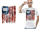 The Walking Dead Herren American Gore T-Shirt, Weiß, (Herstellergröße: X-Large)