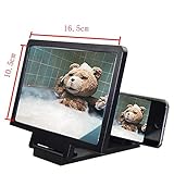 WFAANW 3D Screen Amplifier Handy Vergrößerungsglas Ständer for Video Folding Screen Vergrößerungsaugenschutz-Halter (Color : White)