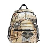 WowPrint Abstrakt Hund Design Rucksack Kinder Kindergarten Vorschultasche Büchertasche Tasche für Kleinkinder Mädchen Jungen Unisex