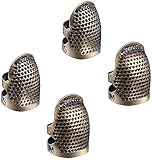 Nähen Fingerhut Kupfer Einstellbare Hand Fingerspitzen-Schild-Schutz-Set 4PCS (2 Größen) DIY Dekoration, Sommerferien, Zuhause DécorDauerhaft Nützlich und praktisch Nettes Design Praktisches Desig