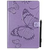 Tablet Hülle Taschen For 10,5-Zoll-Tablette, schlanke leichte geprägte Schmetterlingsmuster PU. Leder-Flip-Stand- und Kartenlocke for Samsung Galaxy Tab S4 SM-T830 / T835 10.5 Zoll-Tablet-Fall Tab