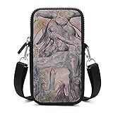 hololo kleine Messenger-Handytasche, Mini-Umhängetasche, Geldbörse, Kartenetui Gods Map