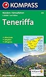Kompass Karten, Teneriffa: Wander- , Bike-, Freizeit- und Straßenkarte. GPS
