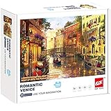 N&P Puzzle 1000 Teile,Puzzle für Erwachsene Geschicklichkeitsspiel für die ganze Familie,Puzzle farbenfrohes Legespiel-Bunter Romantische Wasserstadt, Erwachsenenpuzzle 70 x 50