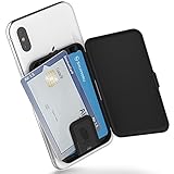 SINJIMORU Smartphone Kartenetui, Kartenhalter/Kartenfach fürs Handy/Kreditkartenetui/Visitenkartenetui/Smart Wallet/Handy Kartenhalter/Handy Geldbeutel. Sinji Card Zip, Schw