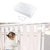 3 Meter Treppen Schutznetz,Treppengeländer Sicherheitsnetz,Safety Net,Treppe Geländer Zaun Mesh,Sicherheitsnetz für Kinder,Schutznetz Treppe,Baby Balkonnetz (Weiß)