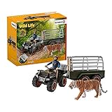 Schleich 42351 Wild Life Spielset - Quad mit Anhänger und Ranger, Spielzeug ab 3 J