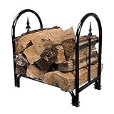 Kaminholzregal Kaminholzunterstand Metall, Brennholzregal mit Kaminwerkzeugen Kaminholzregal Innen Kaminholzständer Kamin Set, Holzhalter Kaminholz für H