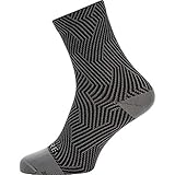 GORE WEAR C3 Unisex Fahrrad-Socken, Größe: 41-43, Farbe: Grau/Schw