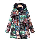 Jacke Warme Mantel Damen Herbst Winter Sweatshirt Blumendruck PlüSchjacke Cardigan Trenchcoat Fleece Pullover Taschen Elegant Winter Hoodie Locker Dicke Top