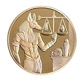 Zonster Vergoldet Ägypten Todesschutz Anubis-münzsammlung Kopie Münzen Ägyptische Gedenkmünzen Sammlungsgeschenk