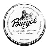 Burgol Schuhwachs - Lederpflege Schuhcreme shoe wax 100 ml Blechdose: Farbe: Schuhwachs Farblos/p