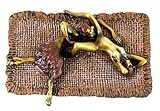 Kunst & Ambiente Erotische Bronze - Faun befriedigt Jungfrau - Echte Bronze - Bergmann-Stemp