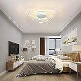 minbaid LED-Deckenleuchte Dimmbar Modern 3 Lichtstreifen Design Deckenleuchte 57 W Ideal Für Schlafzimmer Esszimmer Küche Arbeitszimmer Schlafzimmer Licht Sicher/White / 55x7