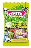 Center Shock Sour Mix, 1 Packung mit 11 extra-sauren Kaugummis, Mit Füllung + ohne Farb