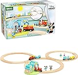 BRIO World 32292 Micky Maus Deluxe Set - Umfangreiches Set für die BRIO Holzeisenbahn inklusive Bahnhof mit Aufnahmefunktion - Empfohlen ab 3 Jahren [Exklusiv bei Amazon]