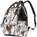 Geschirr Pferd Aquarell Muster Reiten Pferderennen Wickeltasche Laptop Rucksäcke Notebook Rucksack Reisen Wandern Daypack für Frauen M