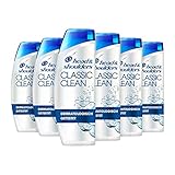 Head & Shoulders Classic Clean Anti Schuppen Shampoo, 6er Pack (6 x 300 ml), Bei Fettigem Haar, Shampoo gegen Schuppen, 72 Stunden Schutz Vor Schuppen, Juckreiz Und Trockenheit, Für M