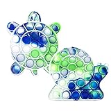 Fidget Toy Push pop pop Bubble Set, 2Psc Popit Figetttoys Push Pop Pop Bubble Popit Antistress Spielzeug Sensory Toy Sensorisch Spielzeug Push Up Zappeln Anti Stress Popet Finger Spielzeug