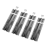 WELL GRILL 4-Pack Universal Hitzeschild Porzellan Stahl Flavorizer Bars Brennerabdeckung Grill Ersatzteile für Viele Verschiedene Gasgrillmarken (Einstellbare Ausdehnung von 39,8 cm bis 47 cm)