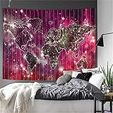 YYRAIN Nordic Minimalistische Mode Sternenhimmel Wandteppich Home Wanddekorationen Bankett Wandbehang Multifunktionale Tischdecke Tagesdecke 59x52 Inch{W150xH130cm}