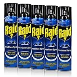 5x Raid Insekten-Spray 400 ml - Wirk