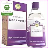 Ayurvedisches Massage Öl 300 ML, Ein Sinnliches Massageöl mit edlen Düften und Kräutern die entspannen, entkrampfen und stimulieren. Perfekt zur erotischen und zur gefühlvollen Massag