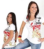 KarnevalsTeufel Fan-Shirt für Damen Deutschland WM/EM (M)