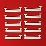 Easy-Shadow - 40 Stück Schlaufengleiter für 50 mm 50mm Schlaufen ohne Schlitz - Gleiter 5 cm 5cm Innenlauf für Schlaufenschals / Schlaufenvorhang passend für Gardinenschienen Gardinenstange Vorhangschienen Gardinenbretter Gardinen Laufschienen Deckenleiste - weiß