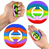 JONOTOYS Fidget Toy Snapper Regenbogen Antistress Spielzeug Drücken Quetsch Sensorik Kinder 6cm 1 Stück