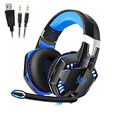 Maudpower G2000 LED Gaming Kopfhörer mit Mic für PC, b