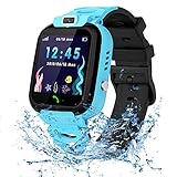 Vannico Smartwatch Kinder Wasserdicht IP68, Kinder Intelligente Uhr mit LBS SOS Kids Smart Watches Phone Handy Touchscreen Spiel Anruf Voice Chat Digitalkamera für Jungen Mädchen Student Geschenk