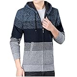 BGUK Kapuzenjacke Herren Fleece Hoodie Pullover Sweater mit Kapuze Langarm Kapuzenpullover für Männer Pulli Sweatshirt Casual Tops Sweatjack