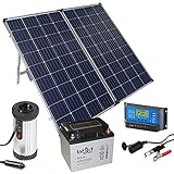 reVolt Solar-Laderegler 12V: Solarpanel (260 W) mit Akku, Laderegler, 230-V-Wandler, Kfz.-Adapter (Solar-Laderegler für Batterien)