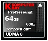 Komputerbay 64GB Professional Compact Flash Speicherkarte CF 600X 90MB/s Hochgeschwindigkeit UDMA 6 RAW