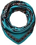 Corciova Kopftuch, Seide, Blau, 35 x 35 cm, 250 Tiffany Totem Blau, Larg