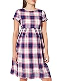 ESPRIT Maternity Damen Dress WVN ss yd Kleid, Mehrfarbig (Dark Blue 405), 38